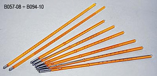 Стеклянные термометры, используемые с приборами Матест